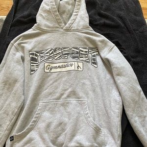 Grey Kidsport gymnastics hoodie